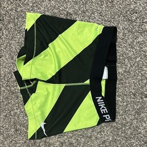 Nike Pro Striped Athletic Shorts